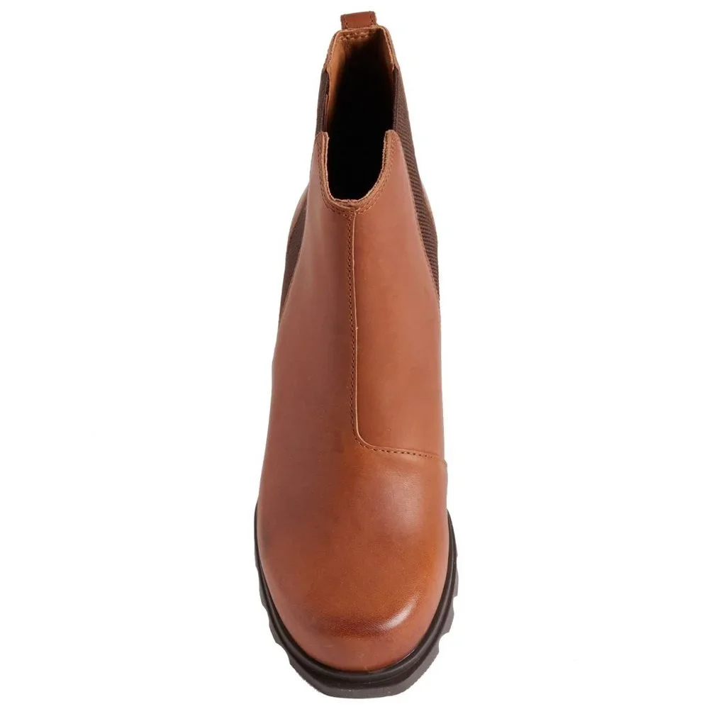 NWT Sorel Joan of Arctic Wedge III Chelsea Boots - Waterproof, Leather 663sn - Picture 2 of 6